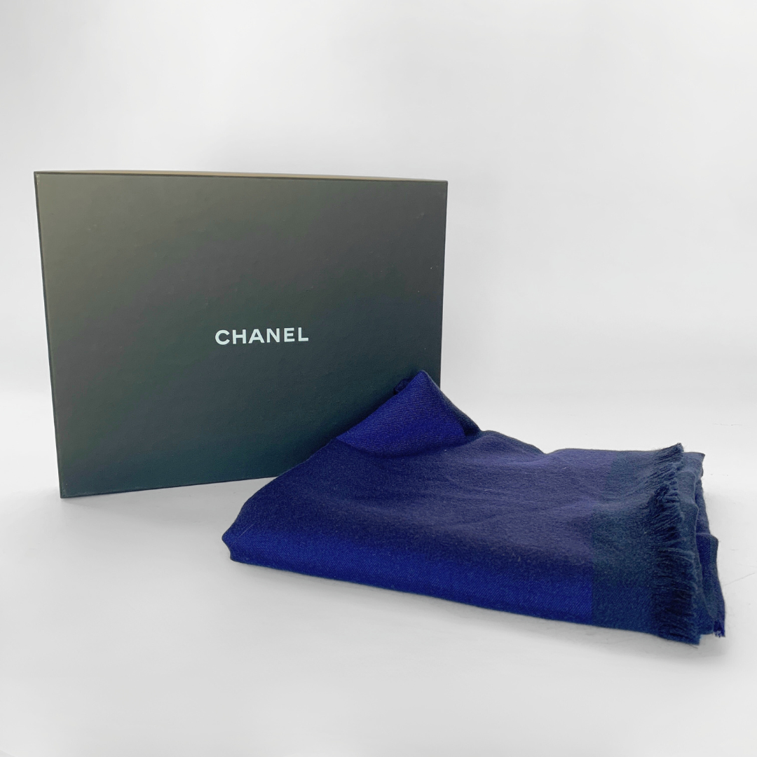 Chanel Chanel Shawl Cashmere Wool - Scarfs - Etoile Luxury Vintage