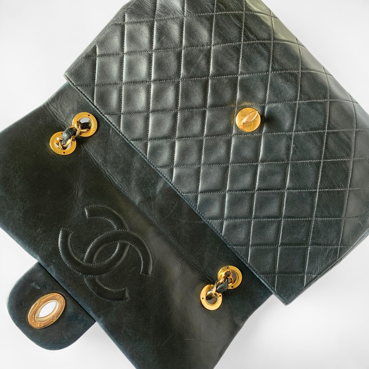 Chanel Chanel Classic Flap Bag Maxi Lambskin Leather - Crossbody bags - Etoile Luxury Vintage