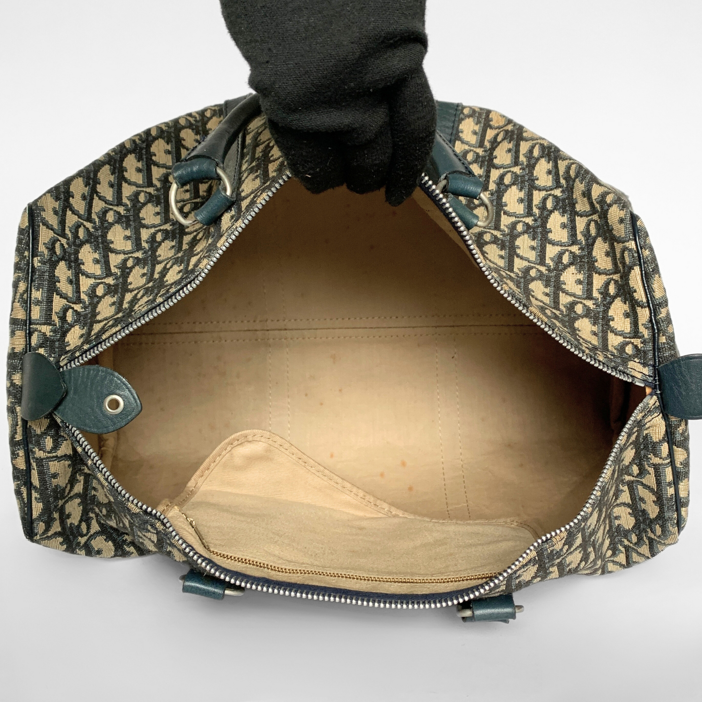 Dior Dior Bowling Bag Large Oblique Canvas - Handbags - Etoile Luxury Vintage