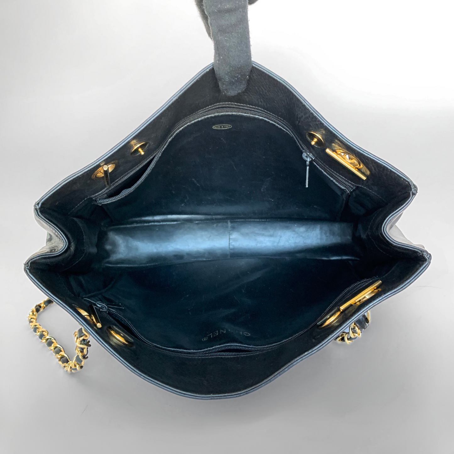 Chanel Shopper Lambskin Leather