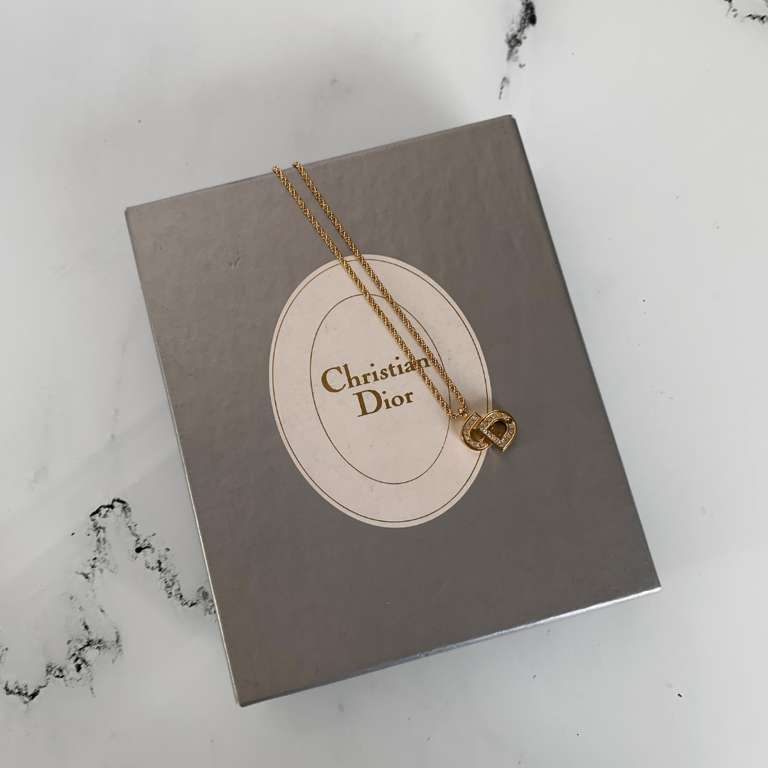 Dior Dior Necklace Gold Colored Metal - Accessories - Etoile Luxury Vintage