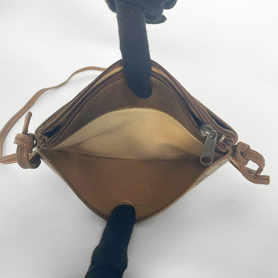 Gucci Vintage Crossbody Bag Canvas