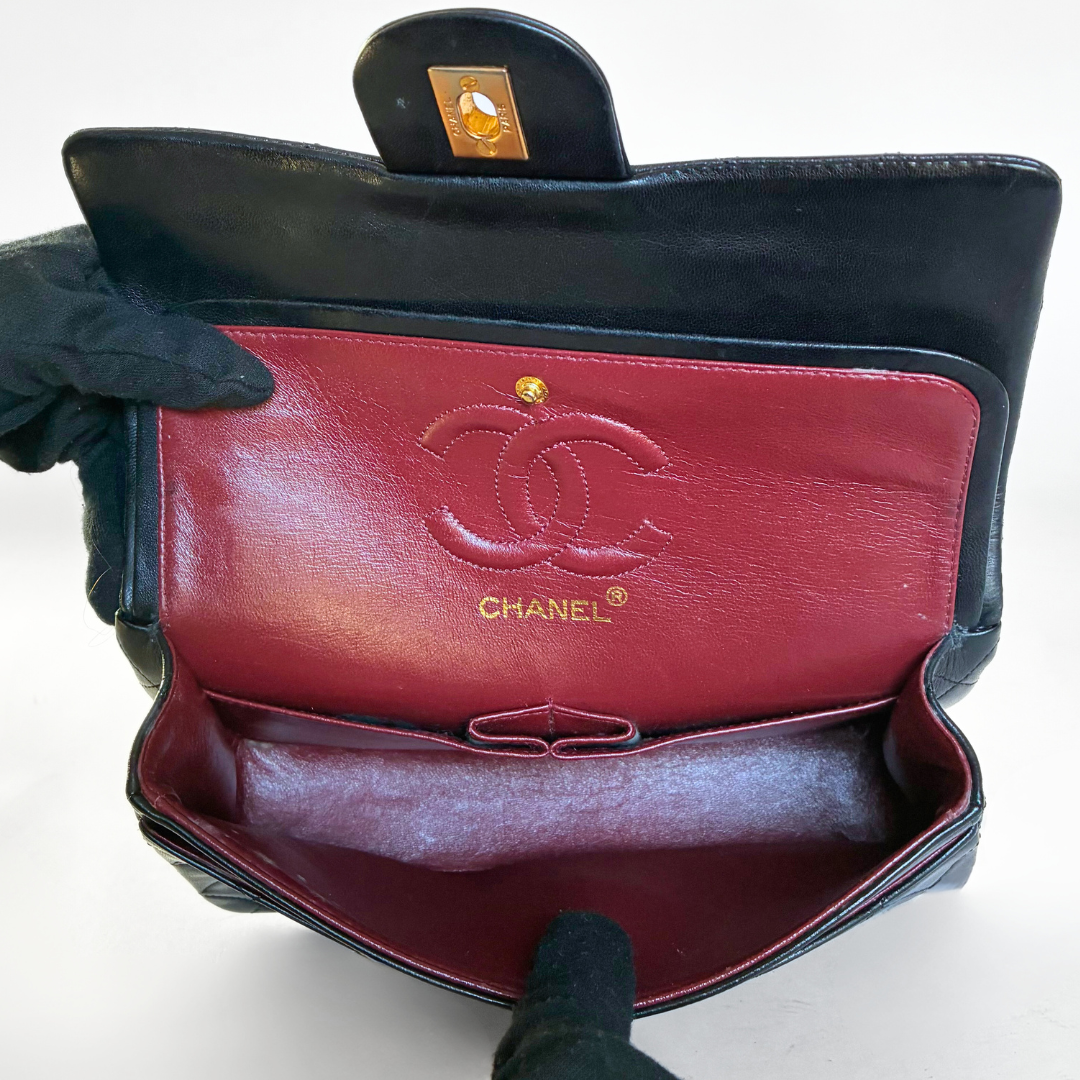 Chanel Classic Flap Bag Small Lambskin Leather