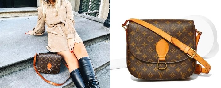 Girls wearing the Louis Vuitton Saint Cloud Monogram Canvas