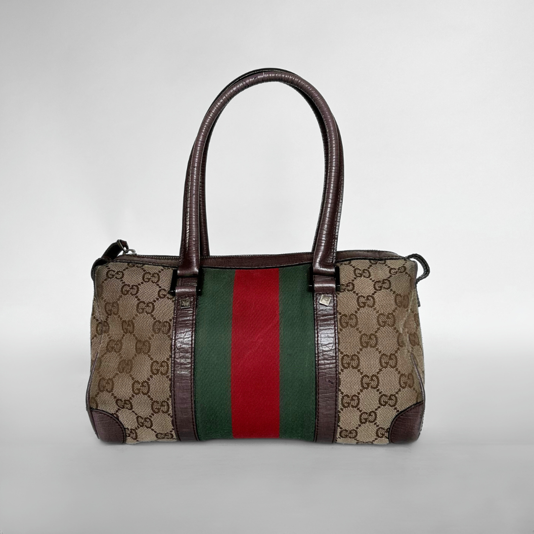 Gucci Gucci Boston Bag Monogram Canvas - Handbags - Etoile Luxury Vintage