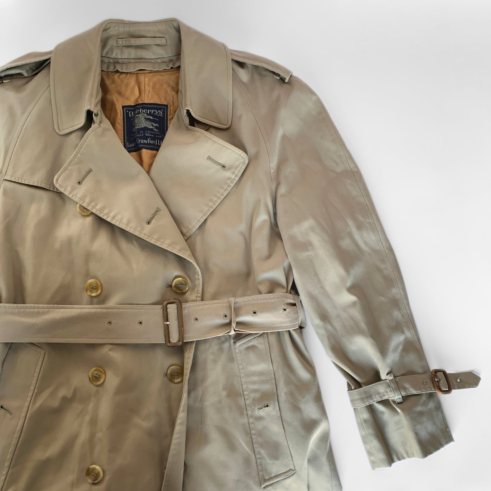 Burberry Burberry Trench Coat Cotton - Coats - Etoile Luxury Vintage