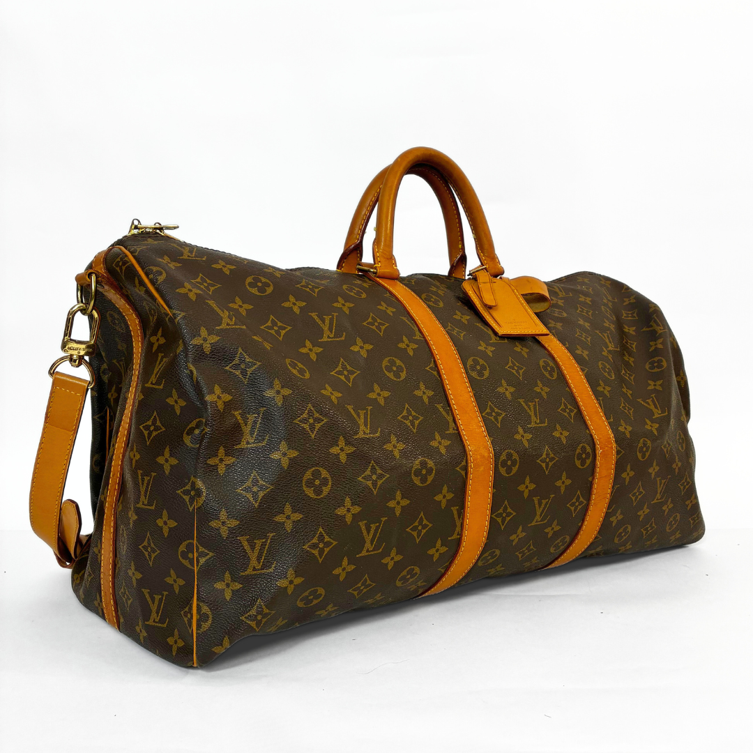 Louis Vuitton Keepall 55 Strap Monogram Canvas