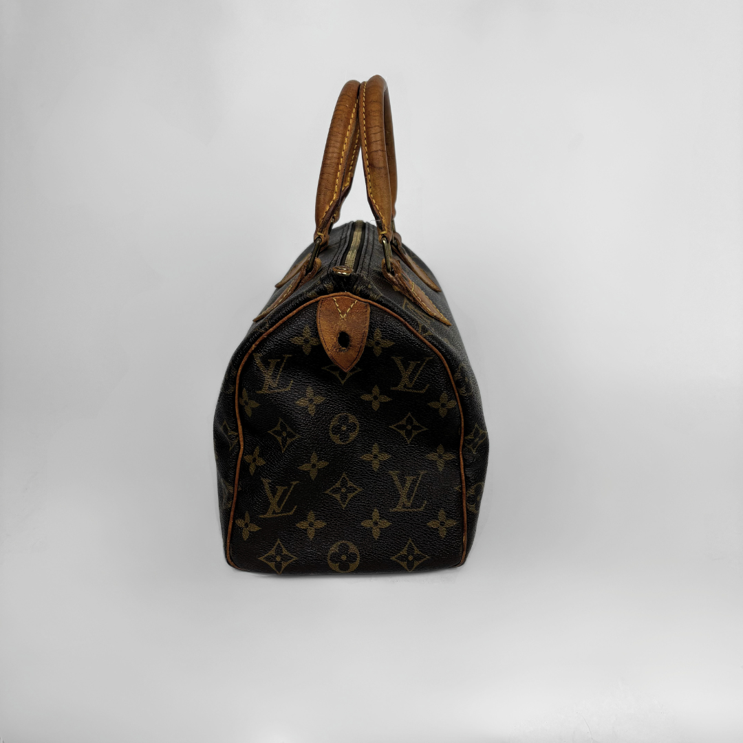 Louis Vuitton Speedy 25 on a white background