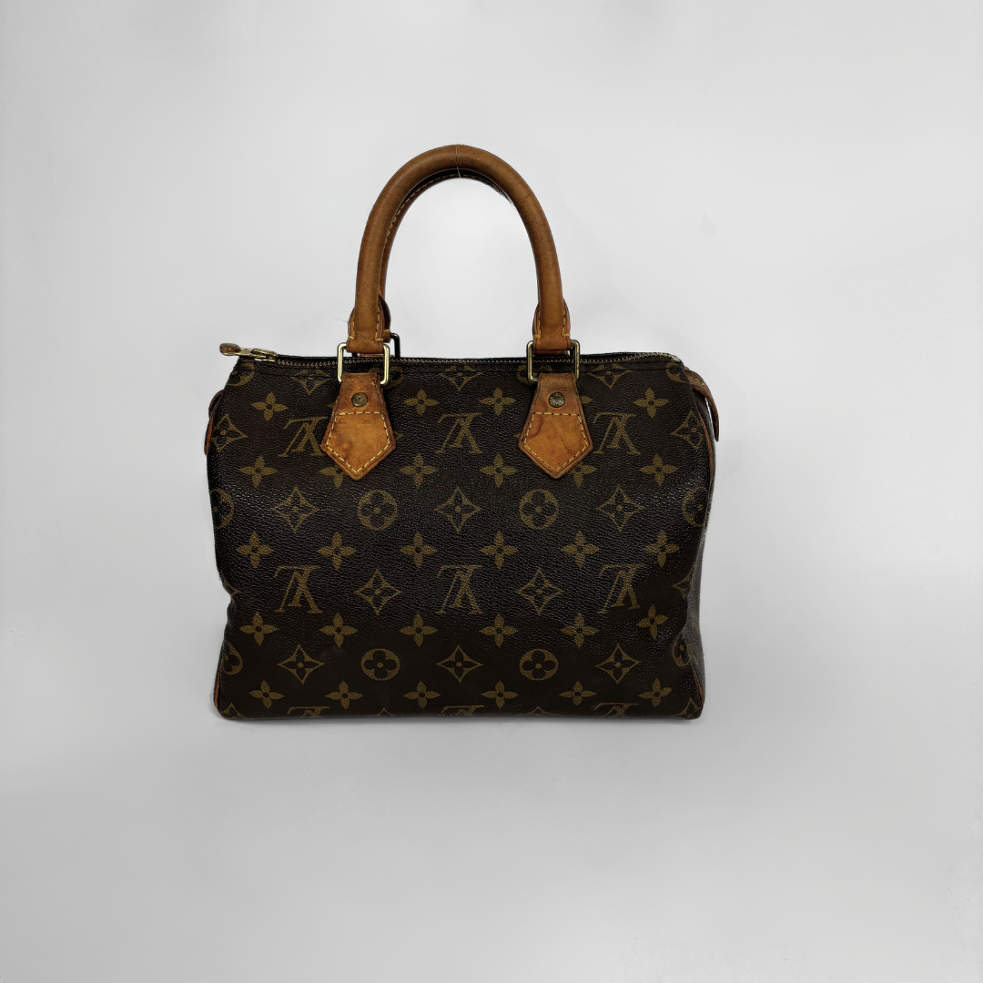 Louis Vuitton Speedy 25 on a white background