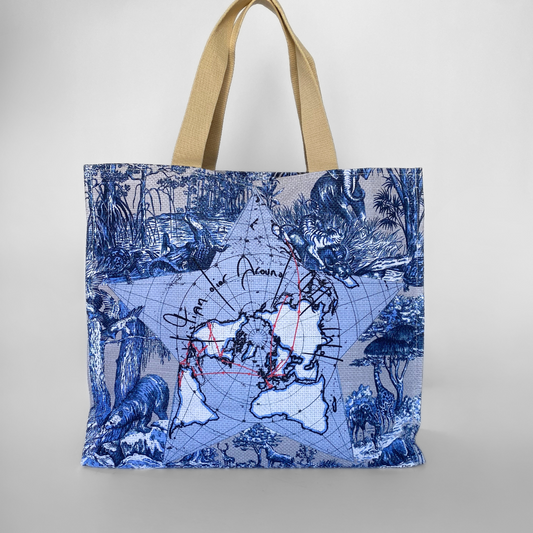 Dior Around The World Tote Bag Cotton