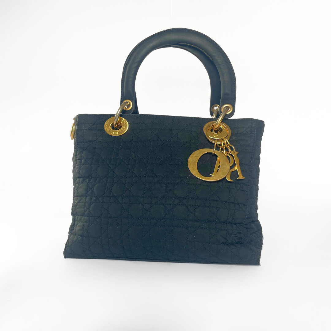 Dior Lady Dior Cannage Microfiber