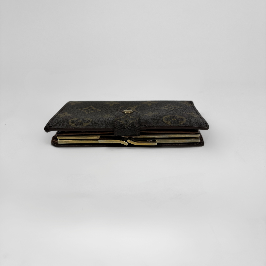 Louis Vuitton Clip Wallet Monogram Canvas on a white background