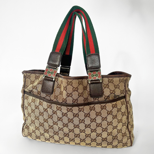 Gucci Supreme Sherry Tote Monogram Canvas