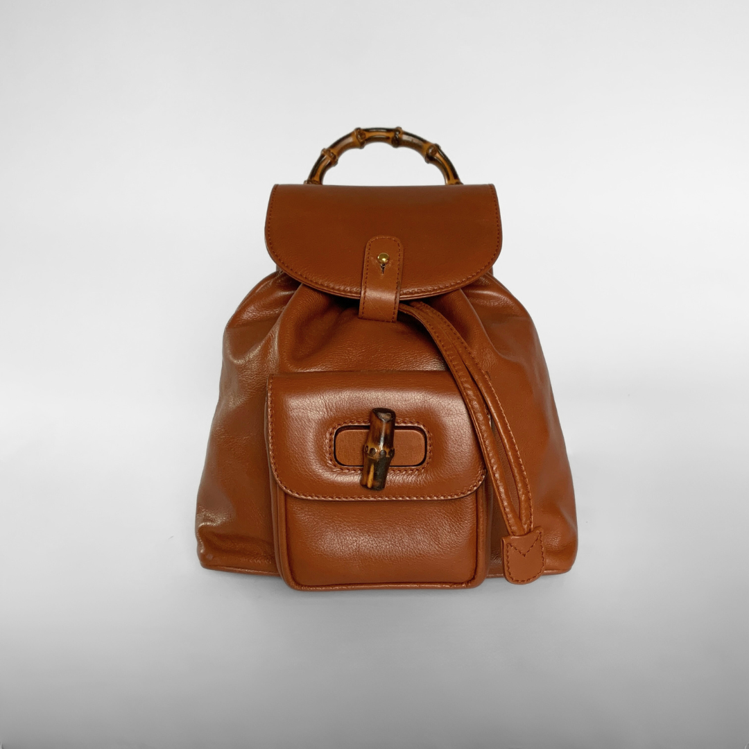 Gucci Bamboo Backpack Small Leather