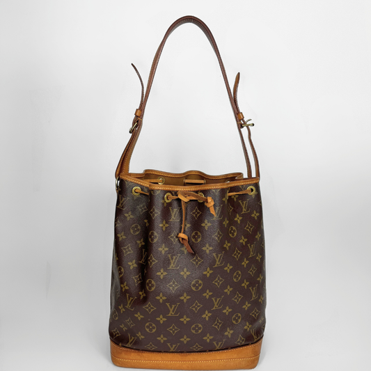 Louis Vuitton Petit Noe Monogram Canvas on a white background