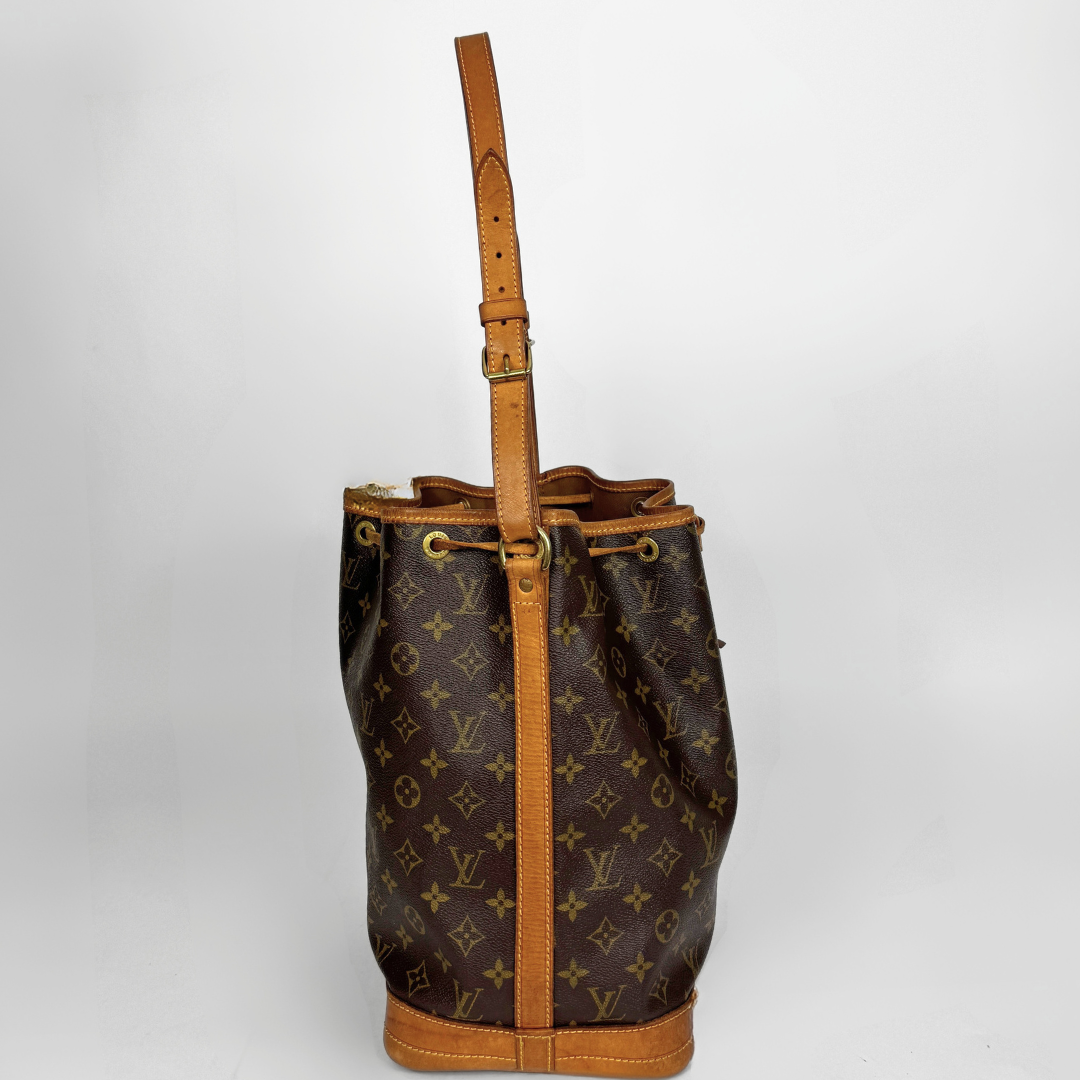 Louis Vuitton Petit Noe Monogram Canvas on a white background