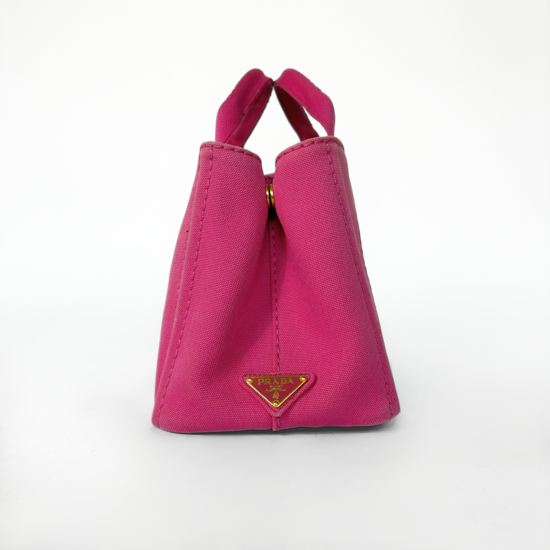 Prada Canapa Tote Small Canvas