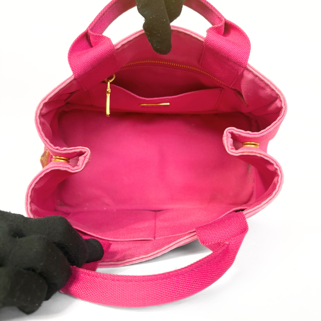 Prada Canapa Tote Small Canvas