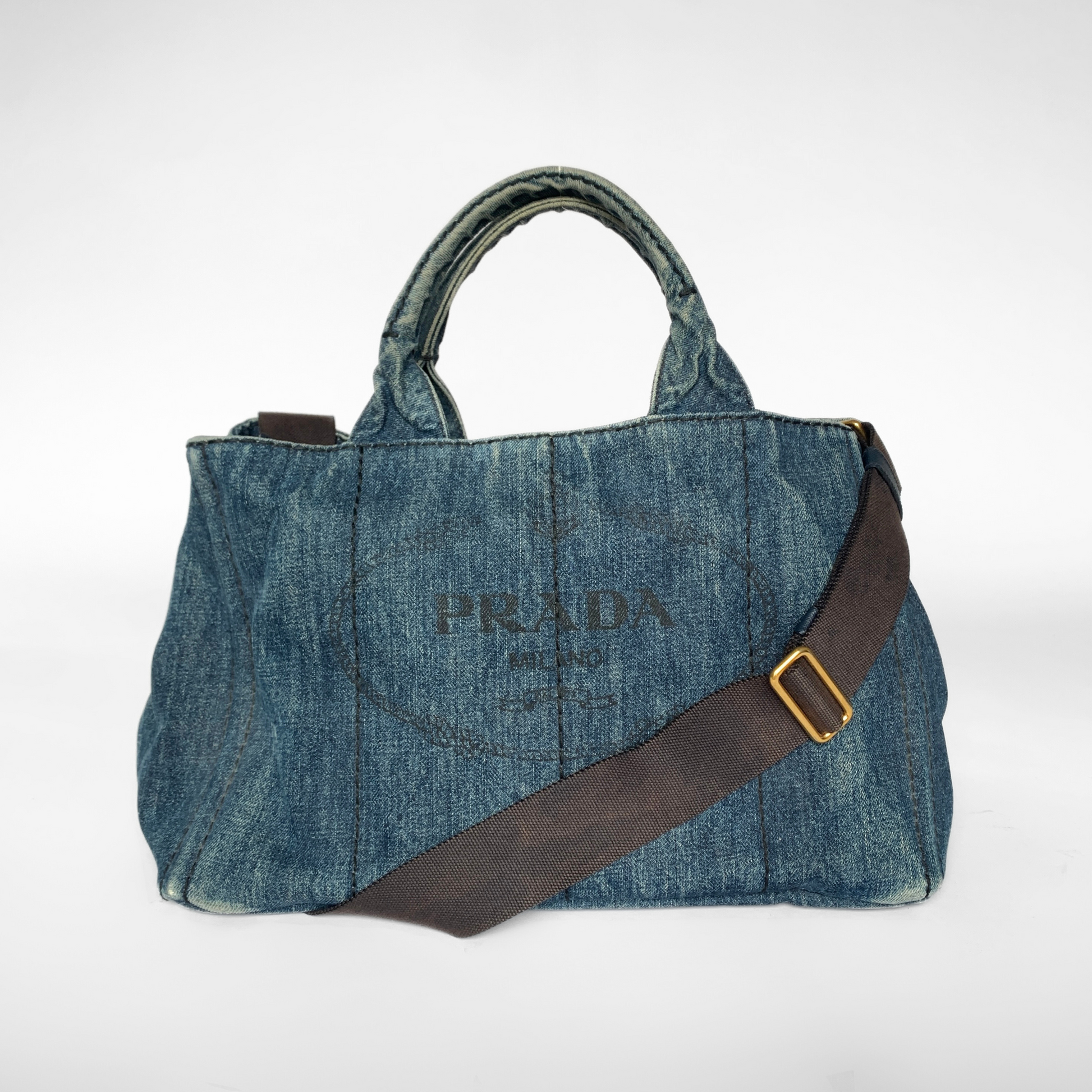 Prada Prada Canapa Bag Denim - Handbags - Etoile Luxury Vintage