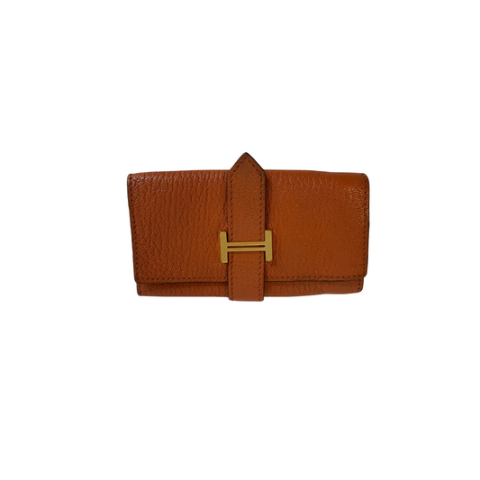 Herm&egrave;s Herm&egrave;s Bearn Key Holder Chevre De Coromandel Leather - Wallets - Etoile Luxury Vintage