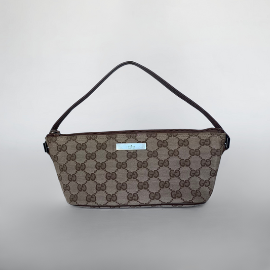 Gucci Gucci Boat Pochette Monogram Canvas - Handbags - Etoile Luxury Vintage