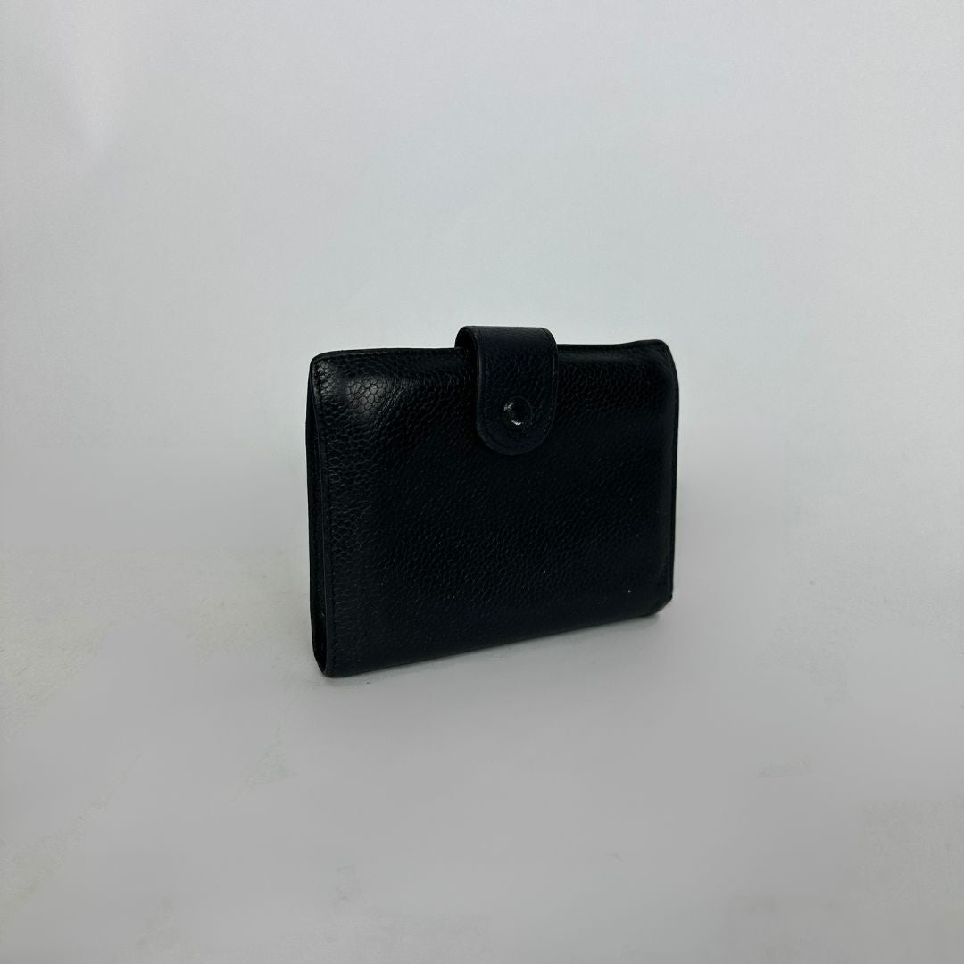 Chanel Wallet Caviar Small on a whıte background