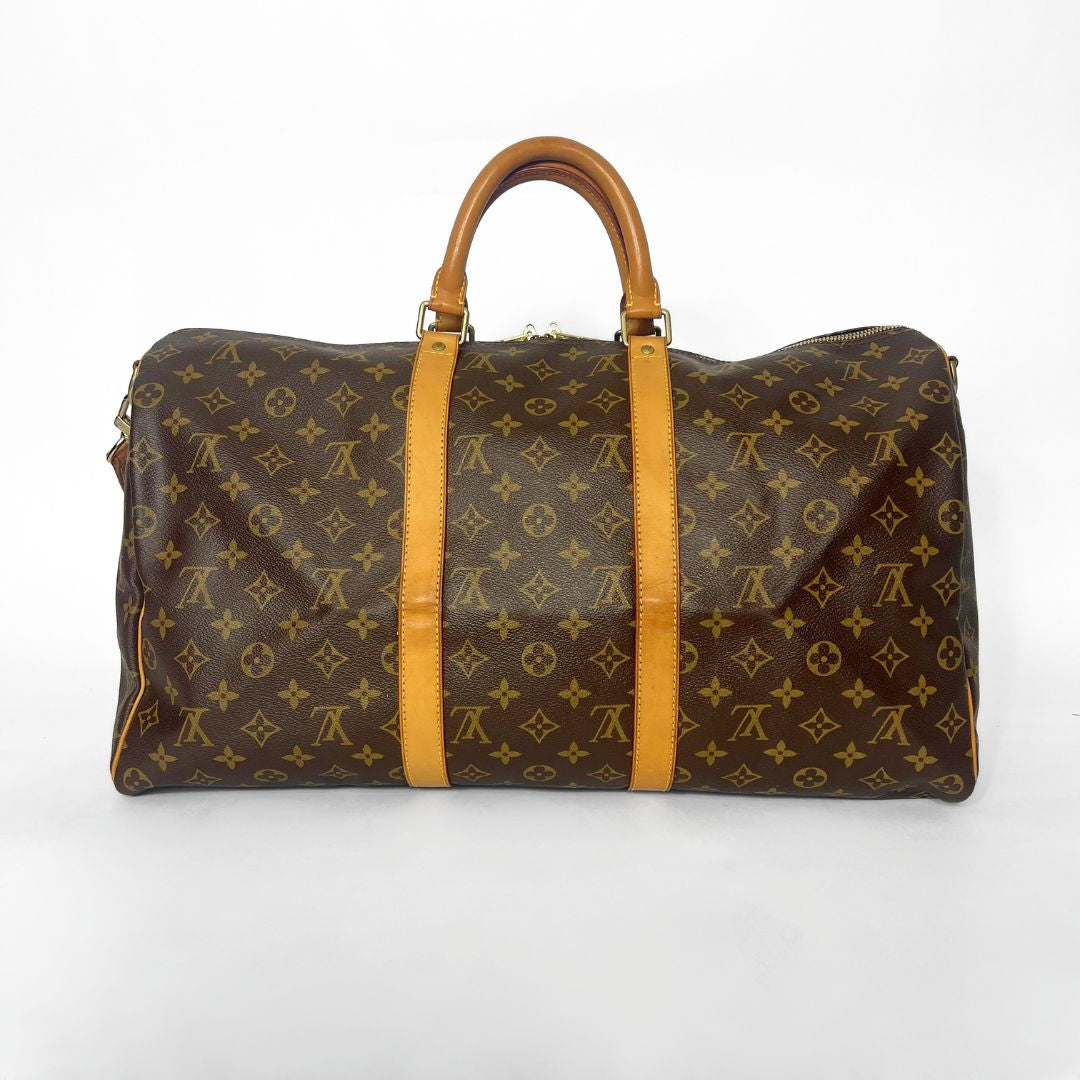 Louis Vuitton Keepall 50 with Bandouli&egrave;re Monogram Canvas - Travel bags - Etoile Luxury Vintage