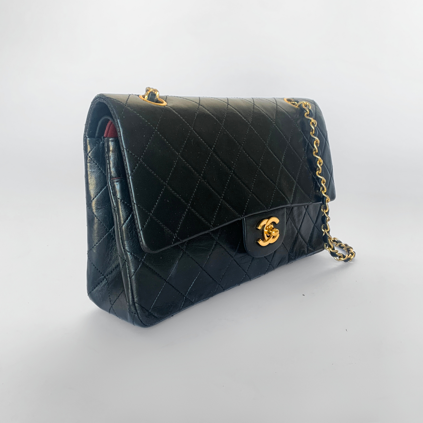 Chanel Chanel Classic Double Flap Bag Medium Lambskin Leather - Shoulder bags - Etoile Luxury Vintage