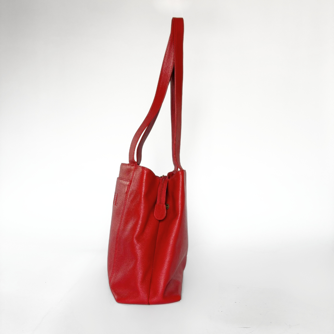Chanel Big Shopper Red Leather