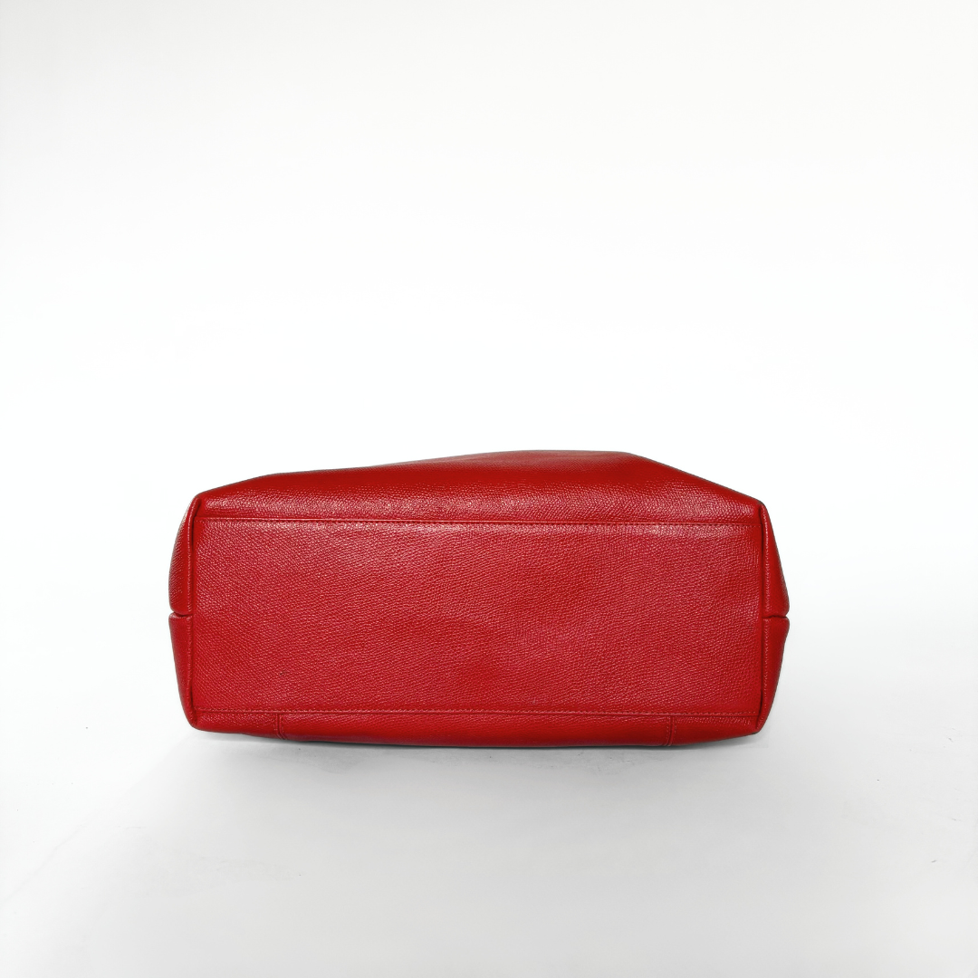 Chanel Big Shopper Red Leather