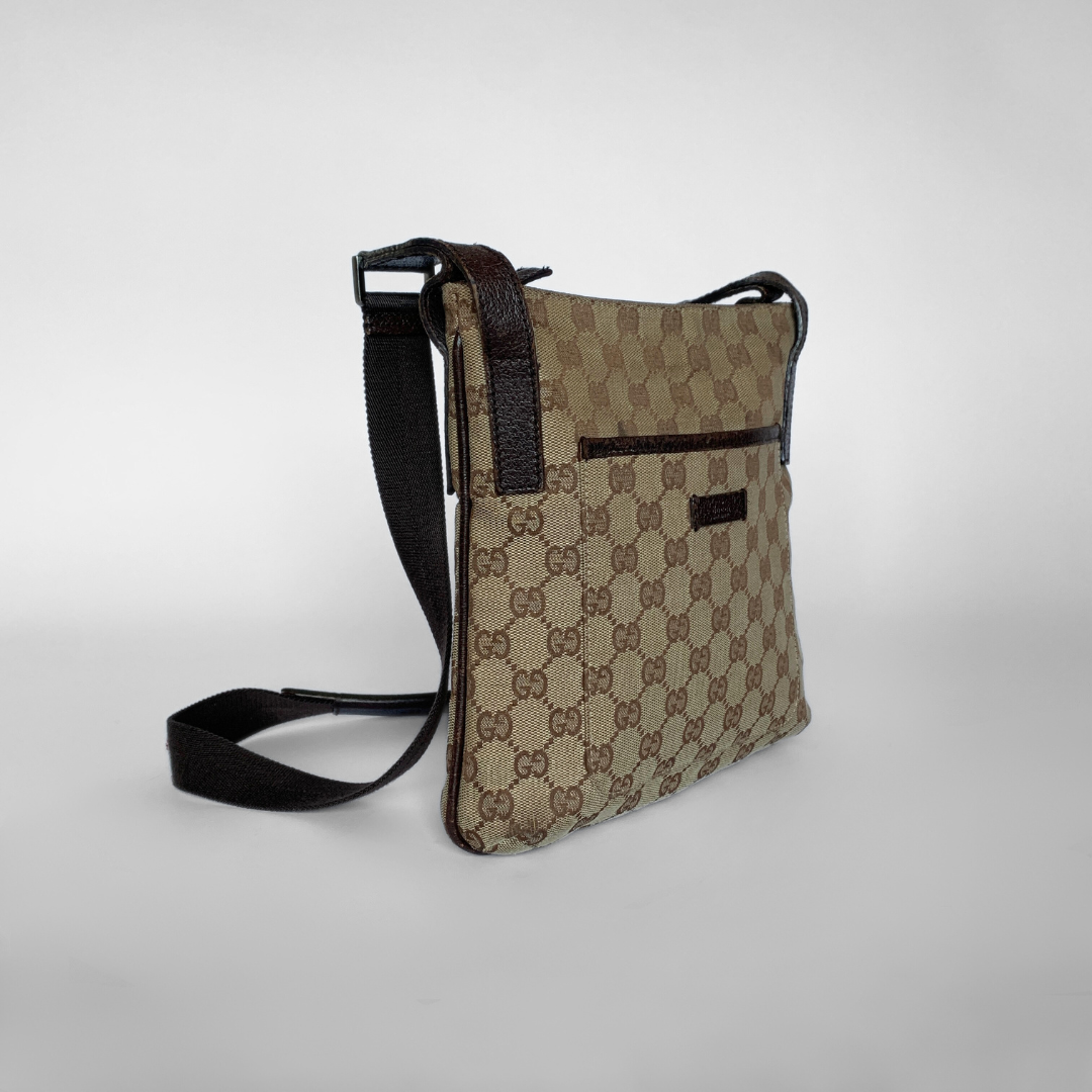 Gucci Gucci Crossbody Messenger Bag Monogram Canvas - Crossbody bags - Etoile Luxury Vintage