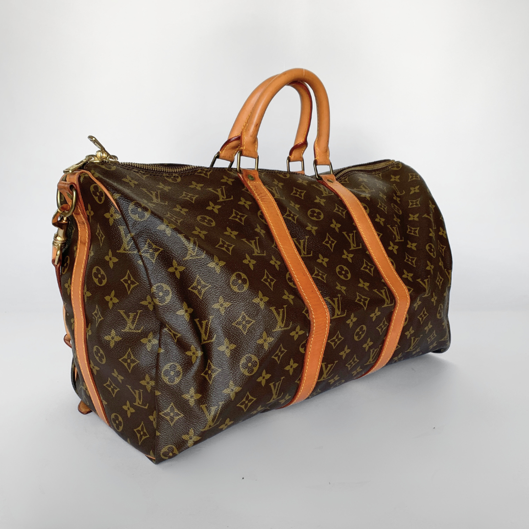 Louis Vuitton Louis Vuitton Keepall 50 Bandouli&egrave;re Monogram Canvas - Handbags - Etoile Luxury Vintage