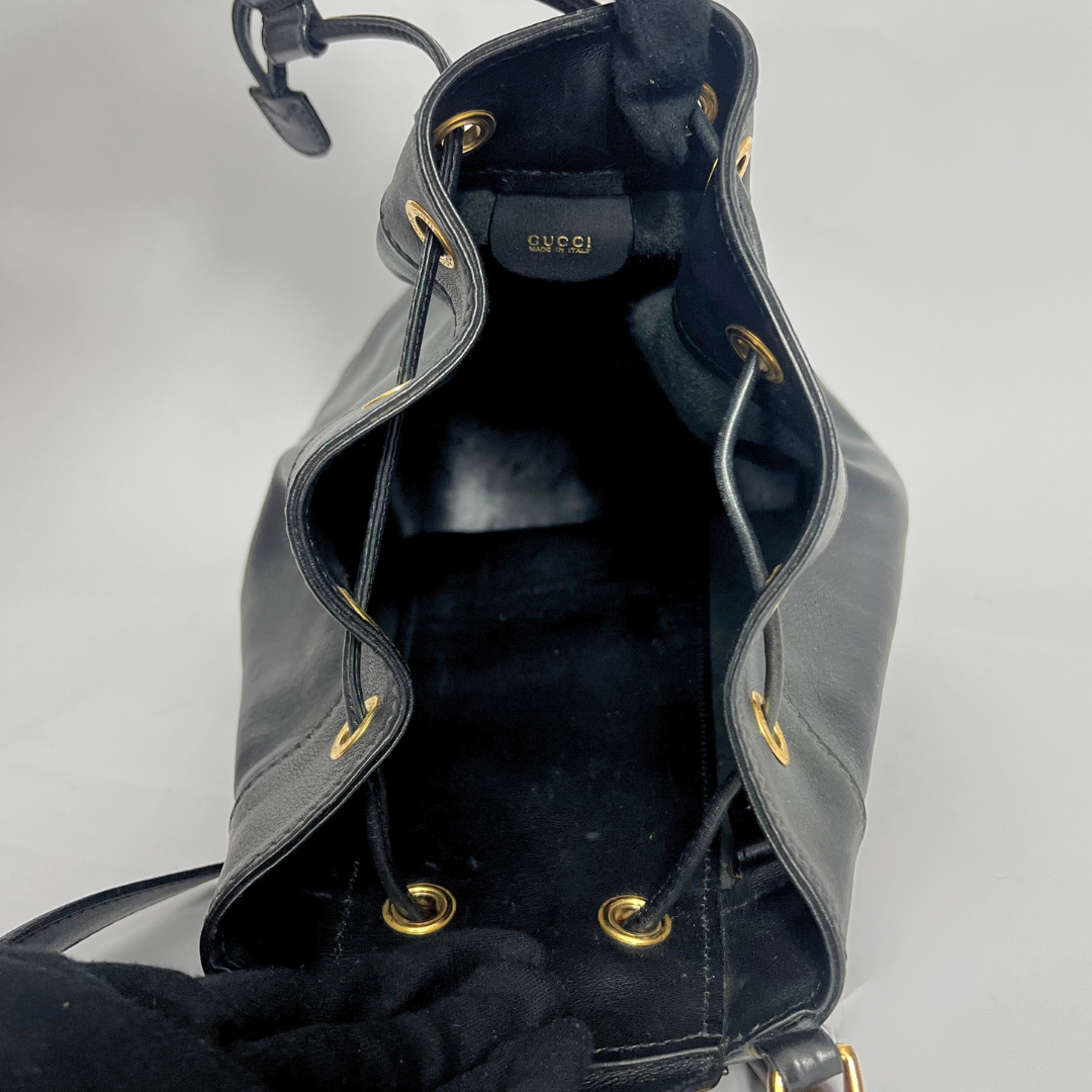 Gucci Leather Black Backpack