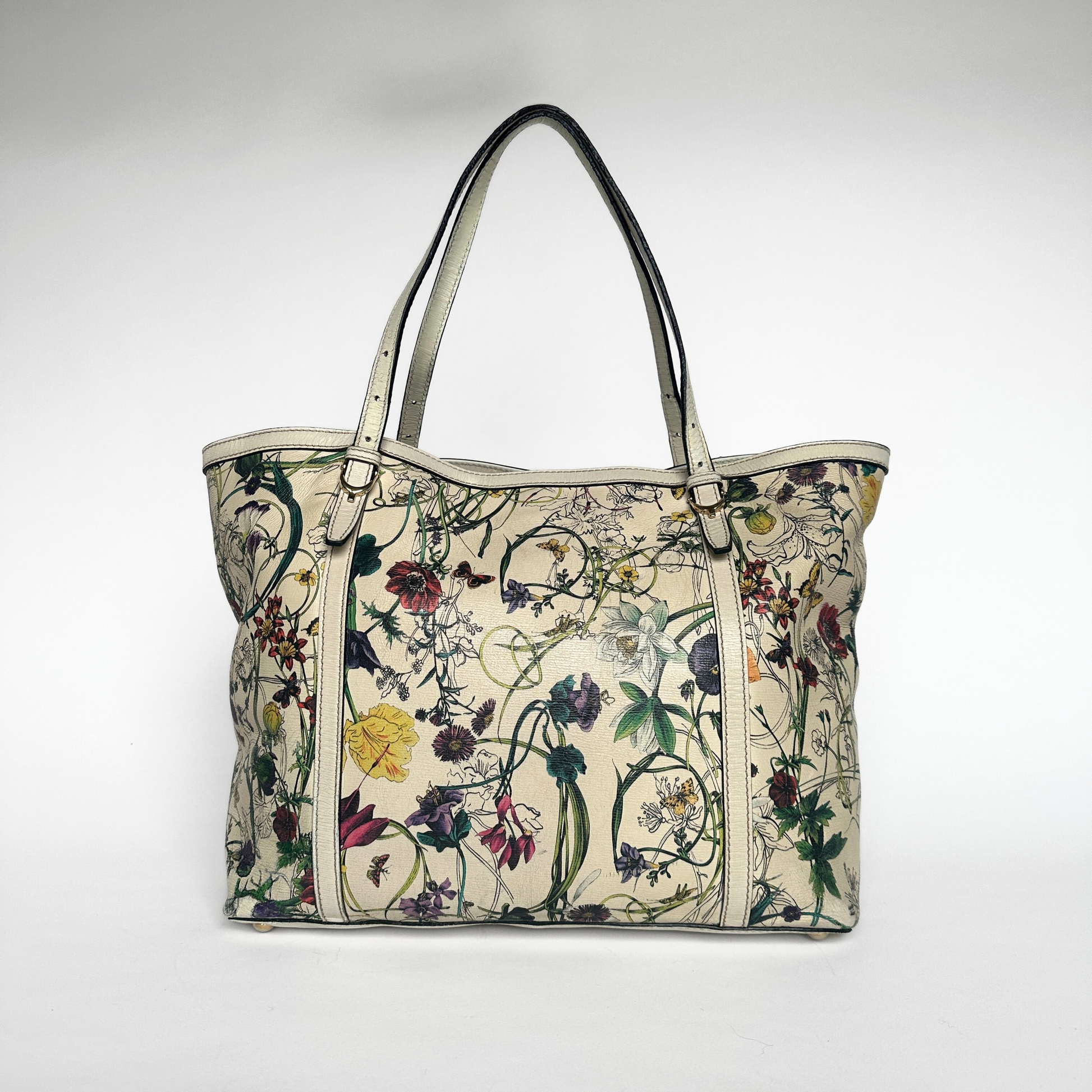 Gucci Gucci Flora Infinity Tote Bag Canvas - Shoulder bags - Etoile Luxury Vintage