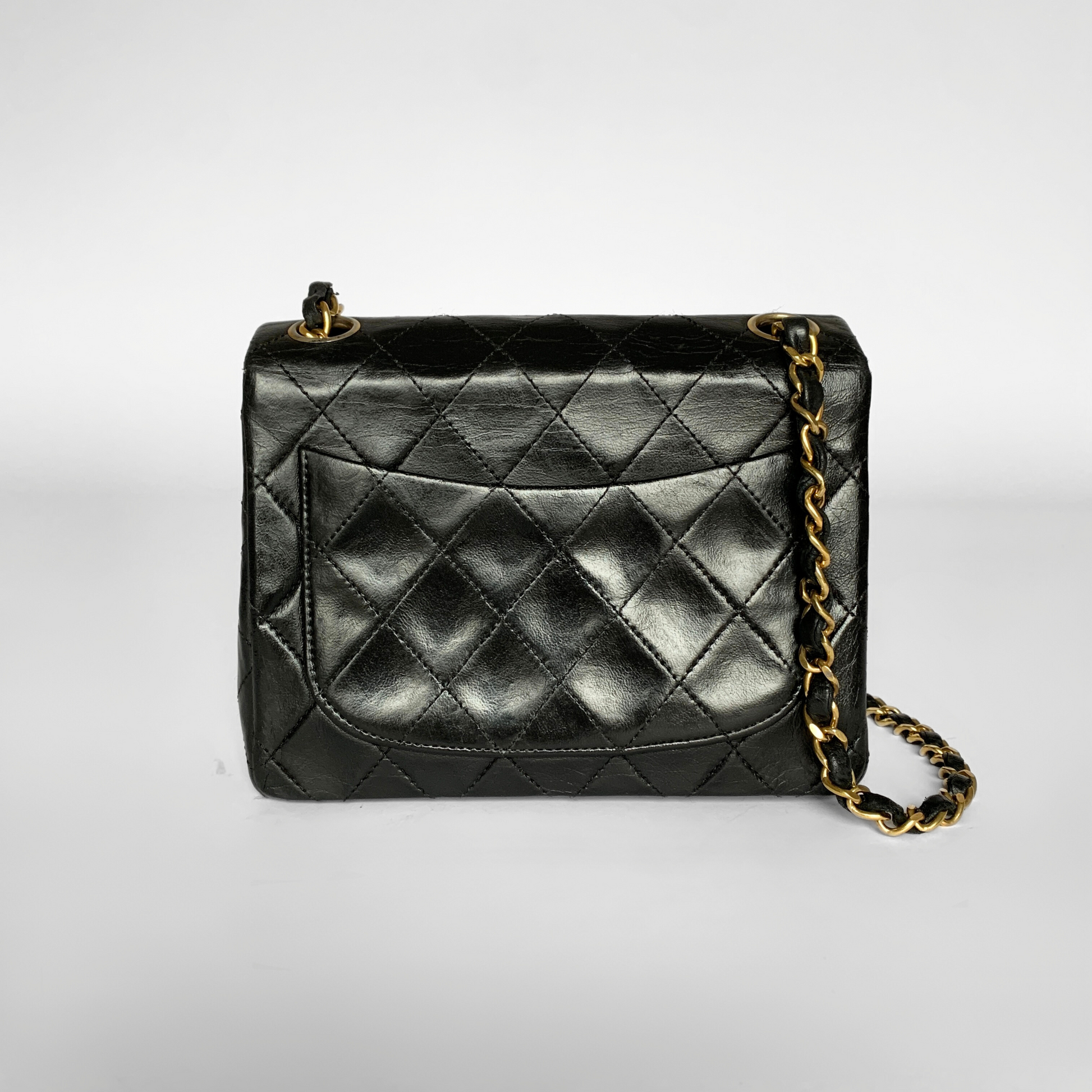 Chanel Chanel Classic Single Flap Bag Mini Lambskin Leather - Crossbody bags - Etoile Luxury Vintage