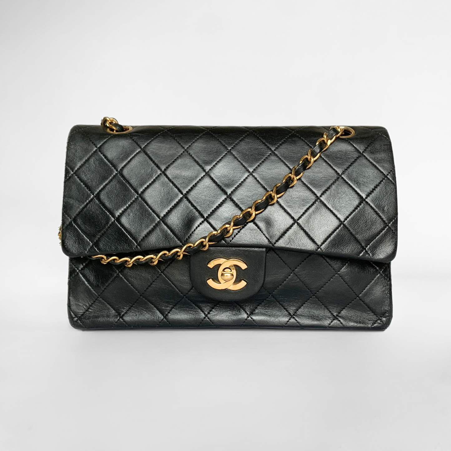 Chanel Classic Double Flap Bag Medium Lambskin Leather