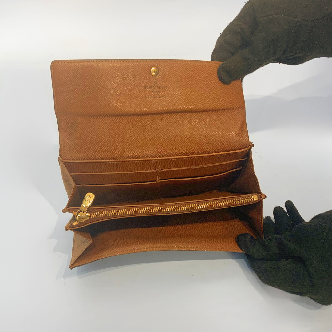 Louis Vuitton Wallet Zipper Large Monogram Canvas