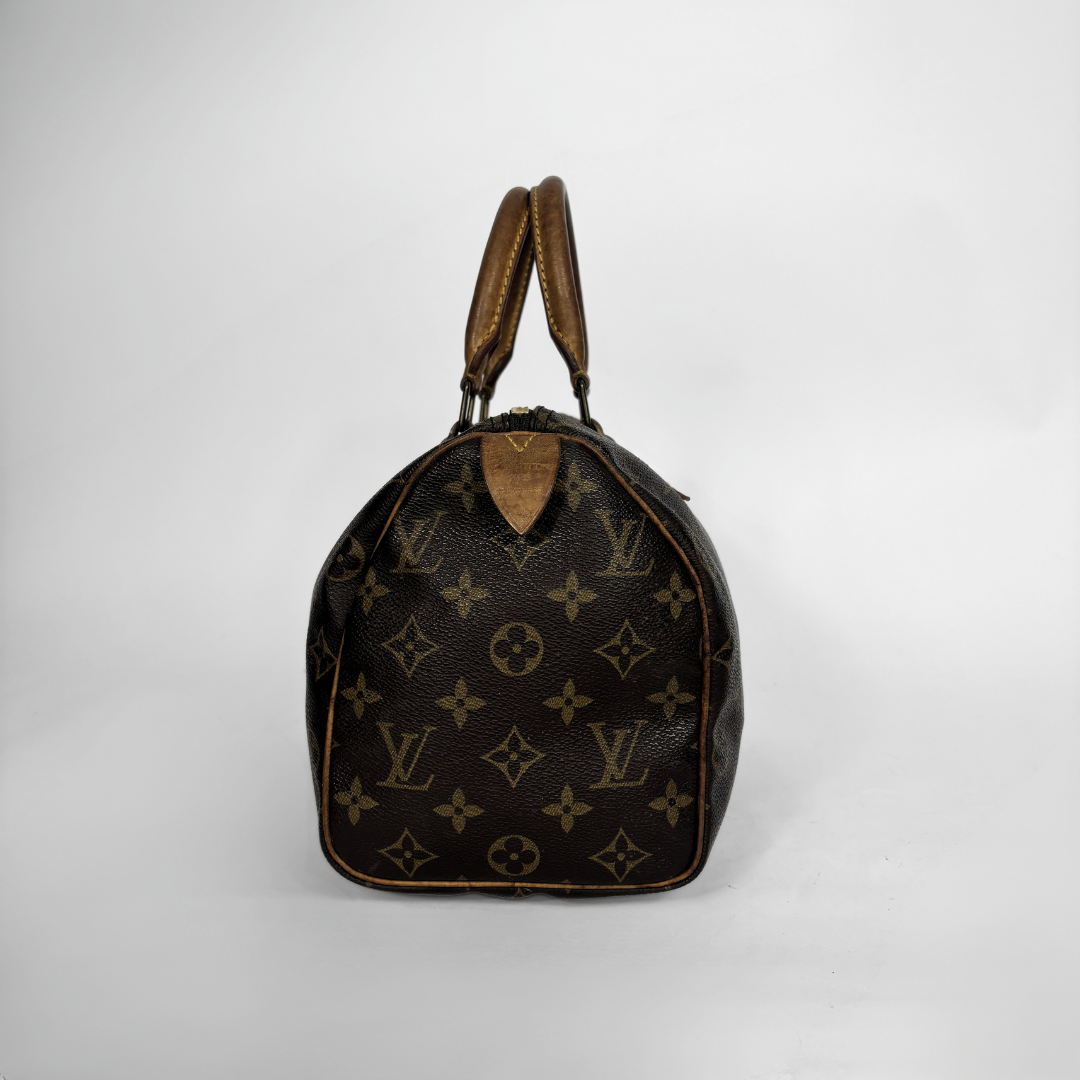 Louis Vuitton Speedy 25 on a white background