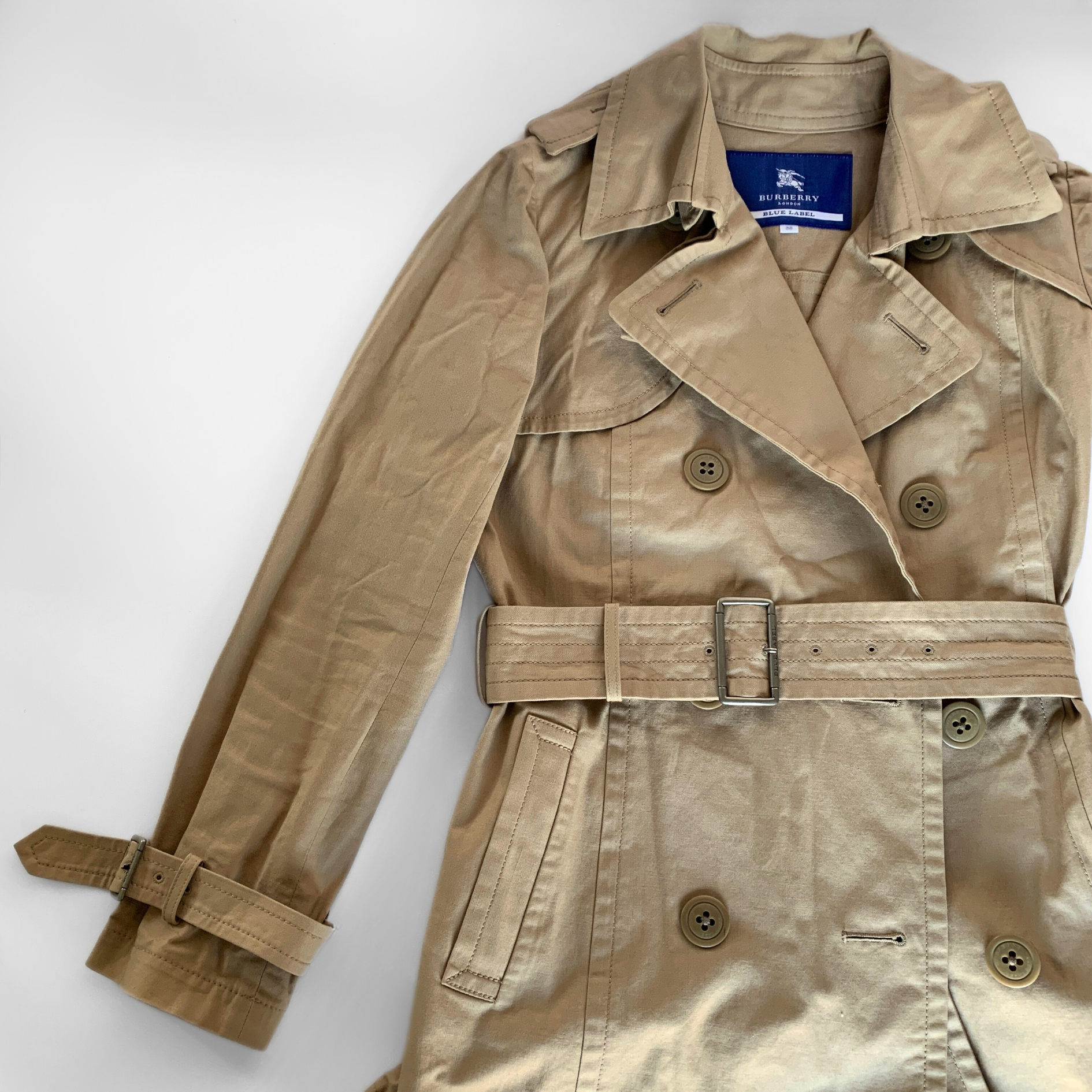 Burberry Burberry Trench Coat Cotton - Coats - Etoile Luxury Vintage