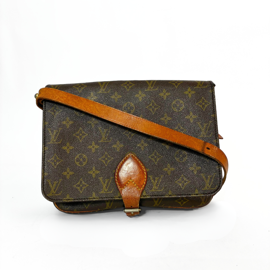 Louis Vuitton Cartouchière GM Monogram Canvas on a white background