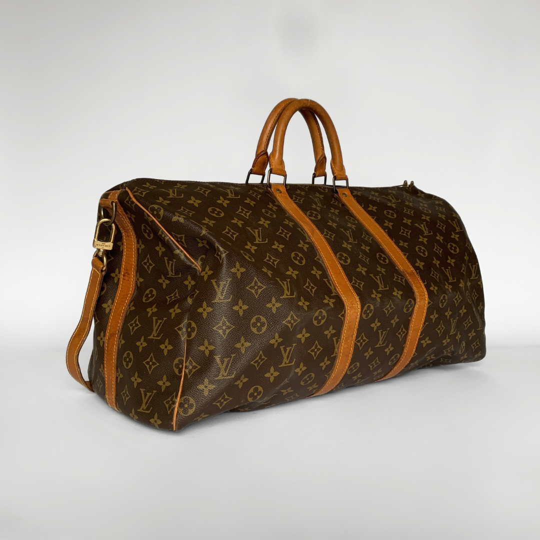 Louis Vuitton Louis Vuitton Keepall 55 Bandouli&egrave;re Monogram Canvas - Handbags - Etoile Luxury Vintage