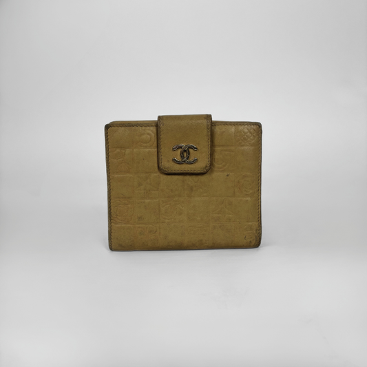 Chanel yellow small wallet