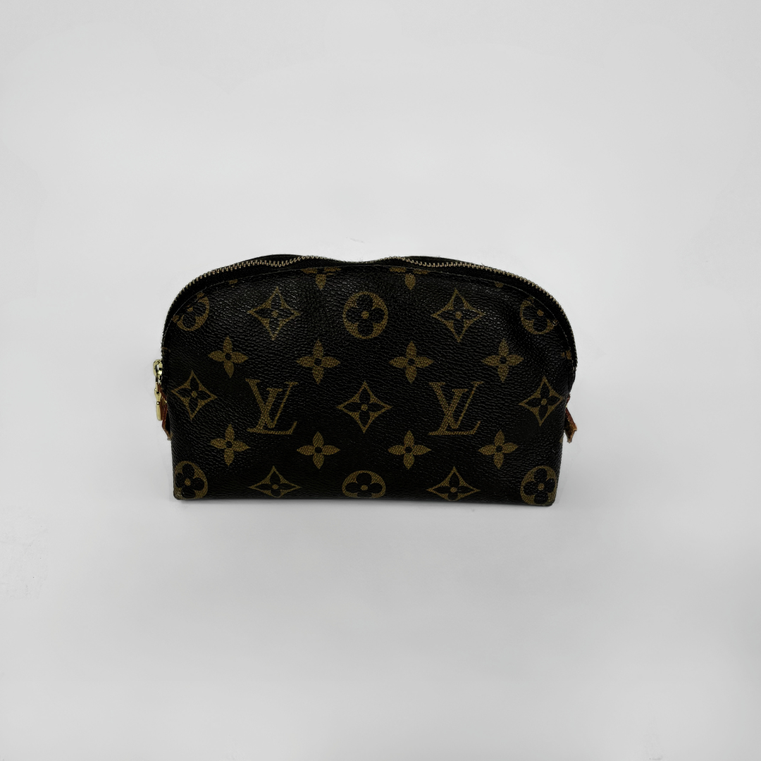 Louis Vuitton Cosmetic Pouch Monogram Canvas on a white background