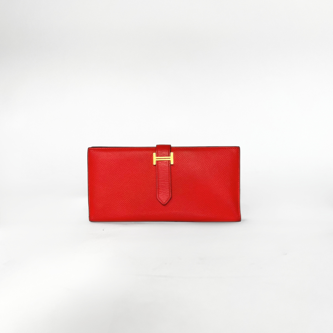 6. Hermès Bearn Wallet Epsom Leather