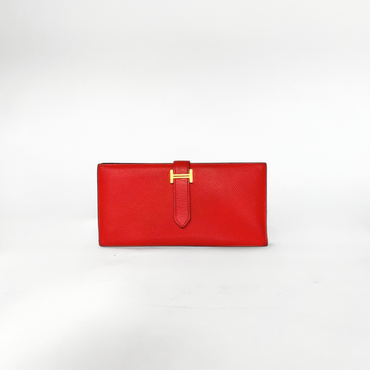 6. Hermès Bearn Wallet Epsom Leather