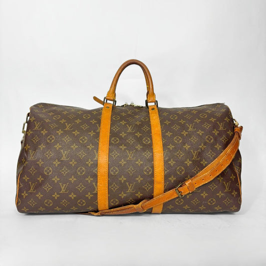 Louis Vuitton Louis Vuitton Keepall 55 Strap Monogram Canvas - Travel Bags - Etoile Luxury Vintage