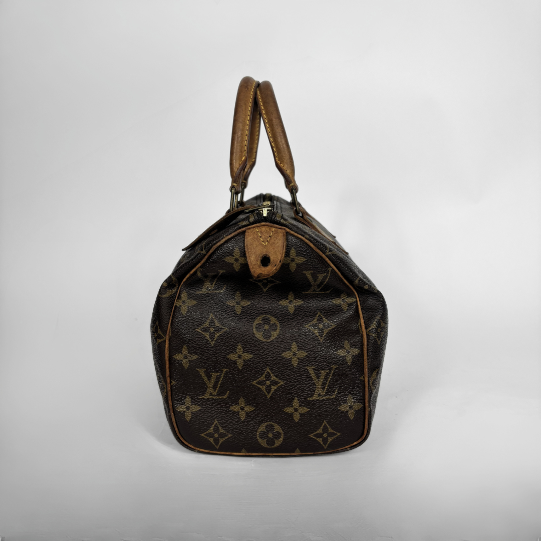 Louis Vuitton Speedy 25 on a white background