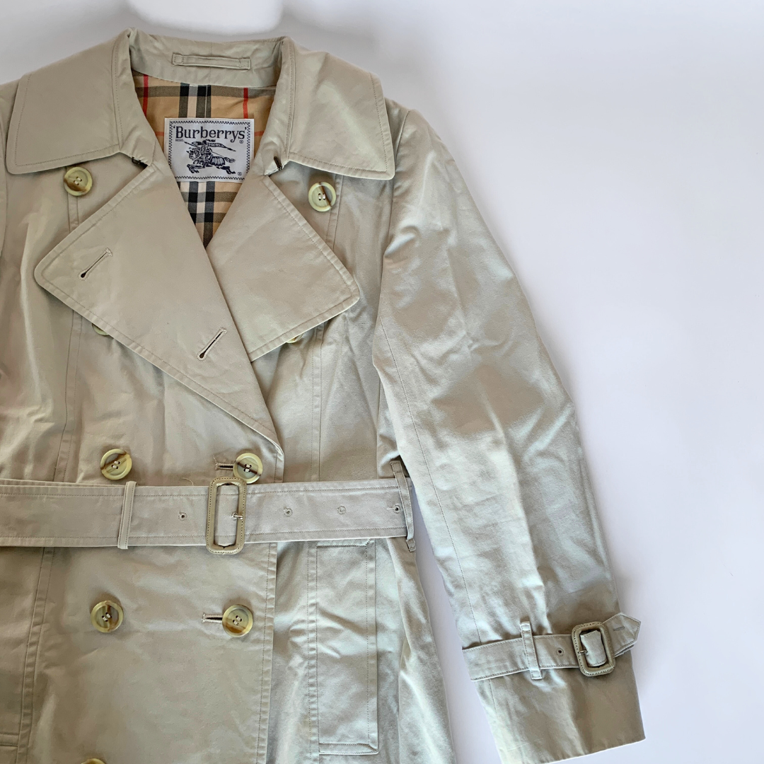 Burberry Burberry Trench Coat Cotton - Coats - Etoile Luxury Vintage