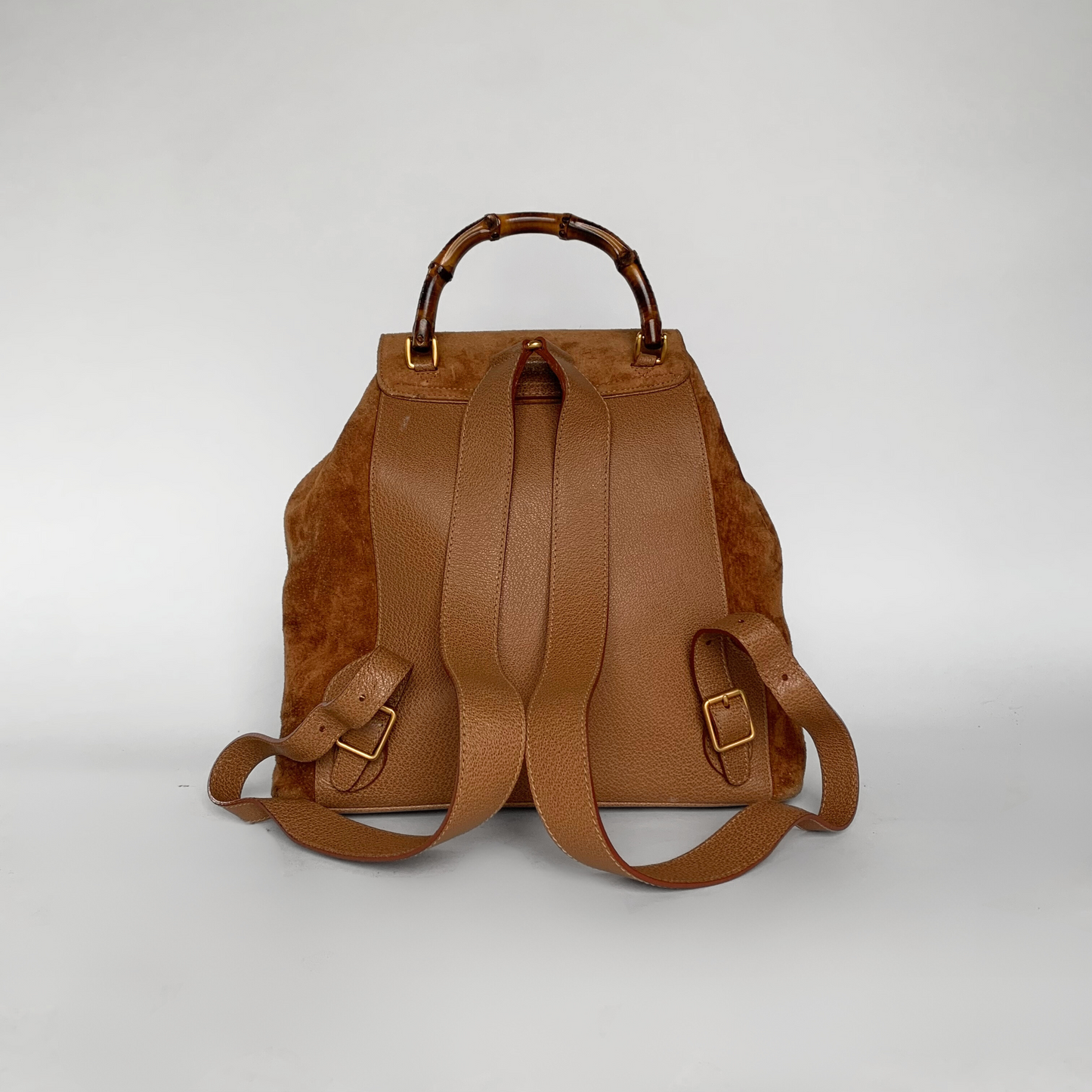 Gucci Gucci Bamboo Backpack Suede Leather - Backpacks - Etoile Luxury Vintage