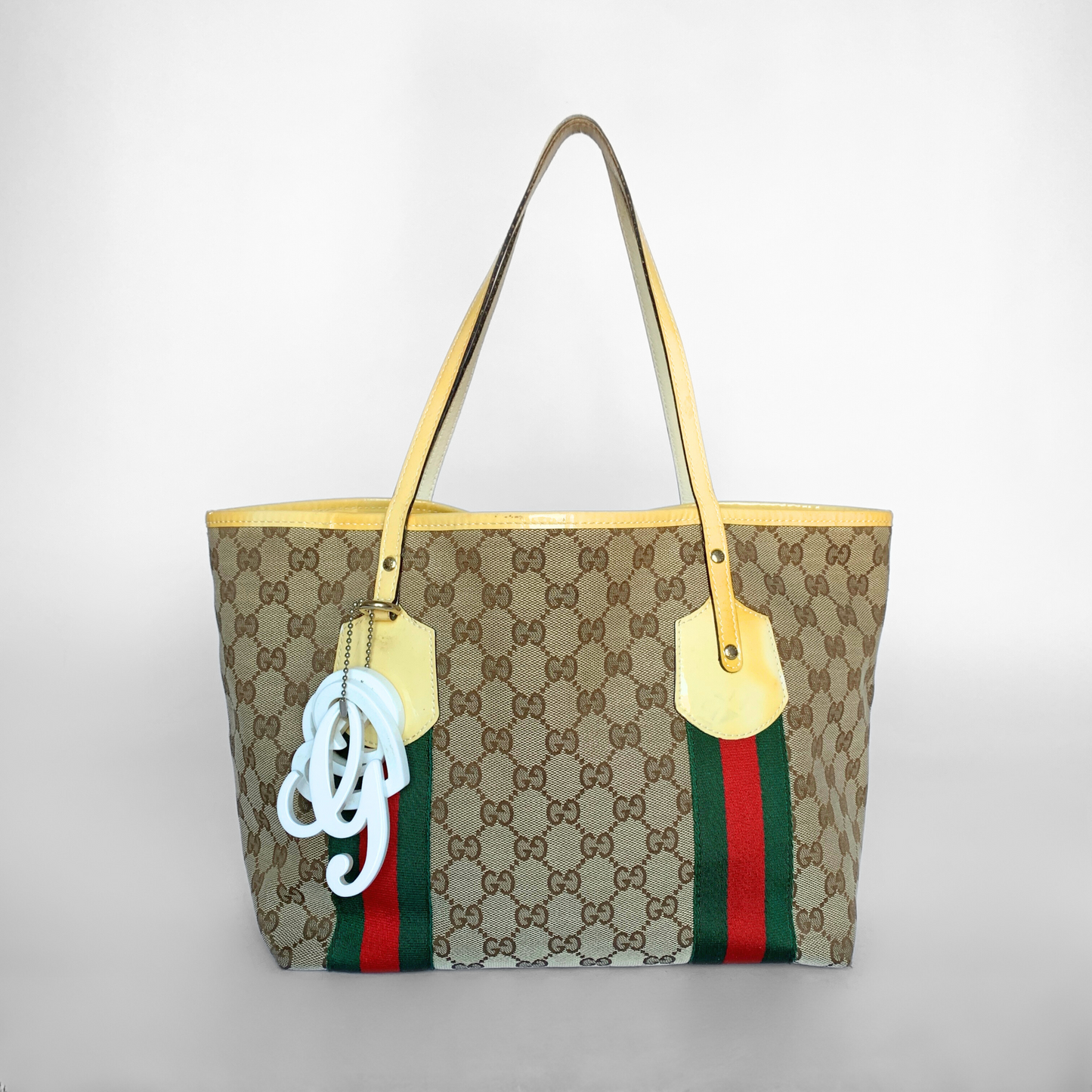 Gucci Gucci GG Sherry Line Tote Bag Coated Canvas - Shoulder bags - Etoile Luxury Vintage